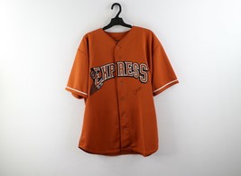 Autographed Round Rock Express Minor League Baseball Jersey Pro Cut Orange 46 - £105.09 GBP