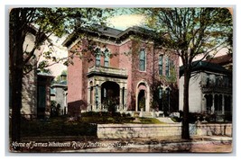 Casa Di James Whitcomb Riley Indianapolis Indiana IN Unp DB Cartolina Y4 - $2.86