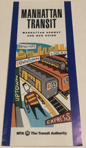 Vintage Manhattan Transit Brochure New York 1992 BR5 - £7.75 GBP