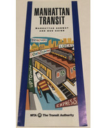 Vintage Manhattan Transit Brochure New York 1992 BR5 - £7.75 GBP