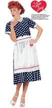 Fun World Women&#39;s Licensed I Love Lucy Polka Dot Dress , Blue, Medium (10-12) - £51.64 GBP