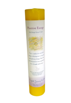 POSITIVE ENERGY - Crystal Journey Reiki Charged Herbal Magic 7&quot; Pillar Candle - £12.62 GBP