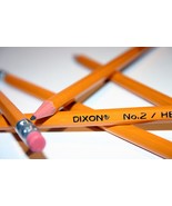 8 pak DIXON #2 PENCILS Woodcase No.2 HB hard black Wood graphite PENCIL ... - $17.43