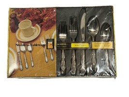 Vintage Stanley Roberts MAYFIELD Stainless Tableware Set of 50 Pieces - £400.81 GBP