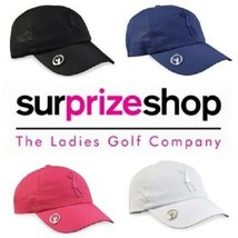 Surprizeshop Lady Golfer Soft Fabric Golf Cap. Pink, White, Blue or Black. - £19.98 GBP