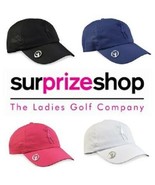 Surprizeshop Lady Golfer Soft Fabric Golf Cap. Pink, White, Blue or Black. - £19.98 GBP