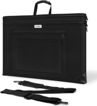 JusArt Art Portfolio Bag, 24x36 Light Weight Portfolio Folder Case with  - £28.45 GBP