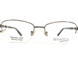 Serafina Eyeglasses Frames LORNA LIGHT GUN Grey Silver Cat Eye 51-17-135 - $51.28