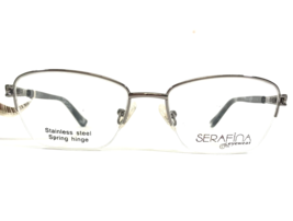 Serafina Eyeglasses Frames LORNA LIGHT GUN Grey Silver Cat Eye 51-17-135 - £40.33 GBP
