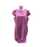 Ann Taylor Women 10 purple short sleeve midi length dress cap sleeve NEW - $696.89 MXN