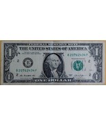 US$1 Fancy Serial Number A Over Inked #7 - $1.95