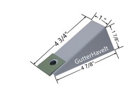 Package of 10 - 6 inch Gutter Wedge White - $19.89