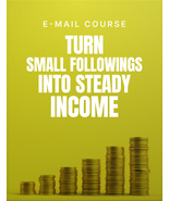 Email Course - Turn Small Followings Into Steady Income - Free Shipping - $45.93 MXN