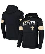 New Orleans Saints NFL Nike Sideline Performance Pullover Therma Hoodie - $1,643.45 MXN