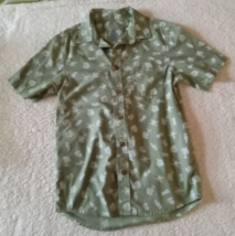 Boys Falls Creek  Short Sleeve button down shirt Sz  L 10/12 - £6.84 GBP
