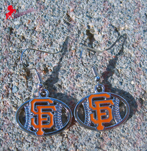 San Francisco Giants Dangle Earrings, Sports Earrings, Baseball Fan Earr... - $3.95
