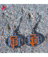 San Francisco Giants Dangle Earrings, Sports Earrings, Baseball Fan Earr... - £3.10 GBP