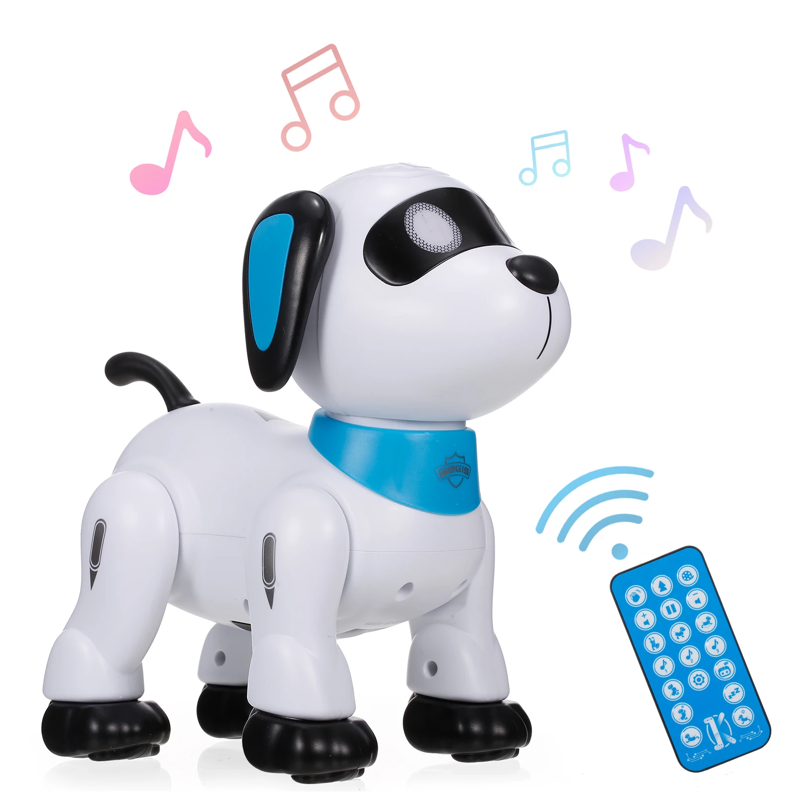 Christmas Electronic Robot Dog Stunt Dog Remote Control Robot Dog Toy Voice - £36.51 GBP