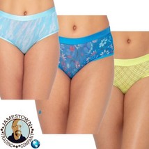 No Boundaries Juniors Hipster Panties Underwear 2XL Multicolor Sheer 3 P... - £7.98 GBP