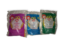 TY Teenie Beanies McDonalds Toys Set of 3 - Strut, Tusk &amp; Spike - £5.65 GBP