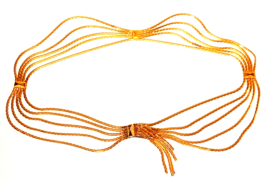 Vintage Christian Dior Signed Five Gold Chain Waist Belt Paris - £385.48 GBP