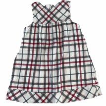 Janie and Jack 4T Jumper Dress Parisian Park Red/Gray Plaid Print - £19.14 GBP