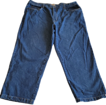 Men&#39;s Scandia Woods Elastic Waist Comfort Fit Jeans 44S Actual 42&quot; x 27&quot; Cotton - £11.73 GBP