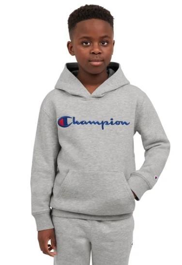 Champion Boys Girls Hoodie Gray Kangaroo Pocket Midweight Drop Shoulder ... - $32.99