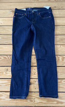 gap NWT women’s true skinny mid rise jeans size 27P blue K6 - £20.32 GBP