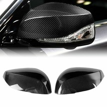 Fit 2016-2022 INFINITI Q60 Real Carbon Fiber Side View Mirror Cover Caps 2Pcs - £65.54 GBP