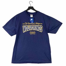 Vintage Michigan Wolverines Jerzees T-Shirt L Large Football Big Ten College - £19.78 GBP