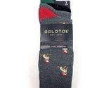 Gold Toe Crew 3pk Socks Mens Timeless Classics Holiday Dog Truck Christm... - $12.86