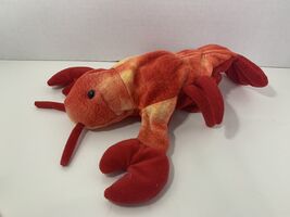 Dream International red yellow plush lobster crayfish hand puppet soft toy - $9.26