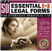 Top 50 Essential Canadian Legal Forms For Everyday Personal Use CD-ROM - £1.57 GBP