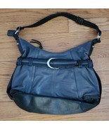 Clarks Black Gray Purse Hand Bag Shoulder Zip Pockets - £15.72 GBP