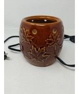 Scentsy Warmer Montpelier DSW-MONT Fall Autumn Leaf Leaves Brown Base ON... - £13.64 GBP