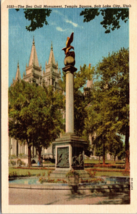The Sea Gull Monument Temple Square Salt Lake City Utah Postcard - £7.86 GBP