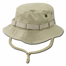 NEW  TAN / BEIGE HOT WEATHER HUNTING FISHING BOONIE JUNGLE SUN HAT TYPE II - £21.62 GBP