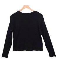 RDI Shirt Womens Size Medium Thermal Crew Neck Long Sleeve Pullover Black - $12.39