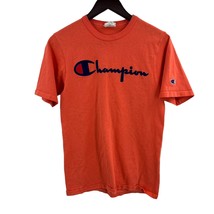 Champion Orange Short Sleeve Logo Tee Small - £12.24 GBP