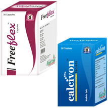 Natural Bone Support Remedies To Prevent Osteoporosis 30 Freeflex + 30 Calcivon - £35.60 GBP