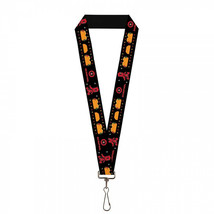 Deadpool Marvel 8-Bit Video Running Tacos Lanyard Black - £11.16 GBP