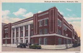 Muskogee Municipal Building Oklahoma OK Postcard A23 - £2.38 GBP