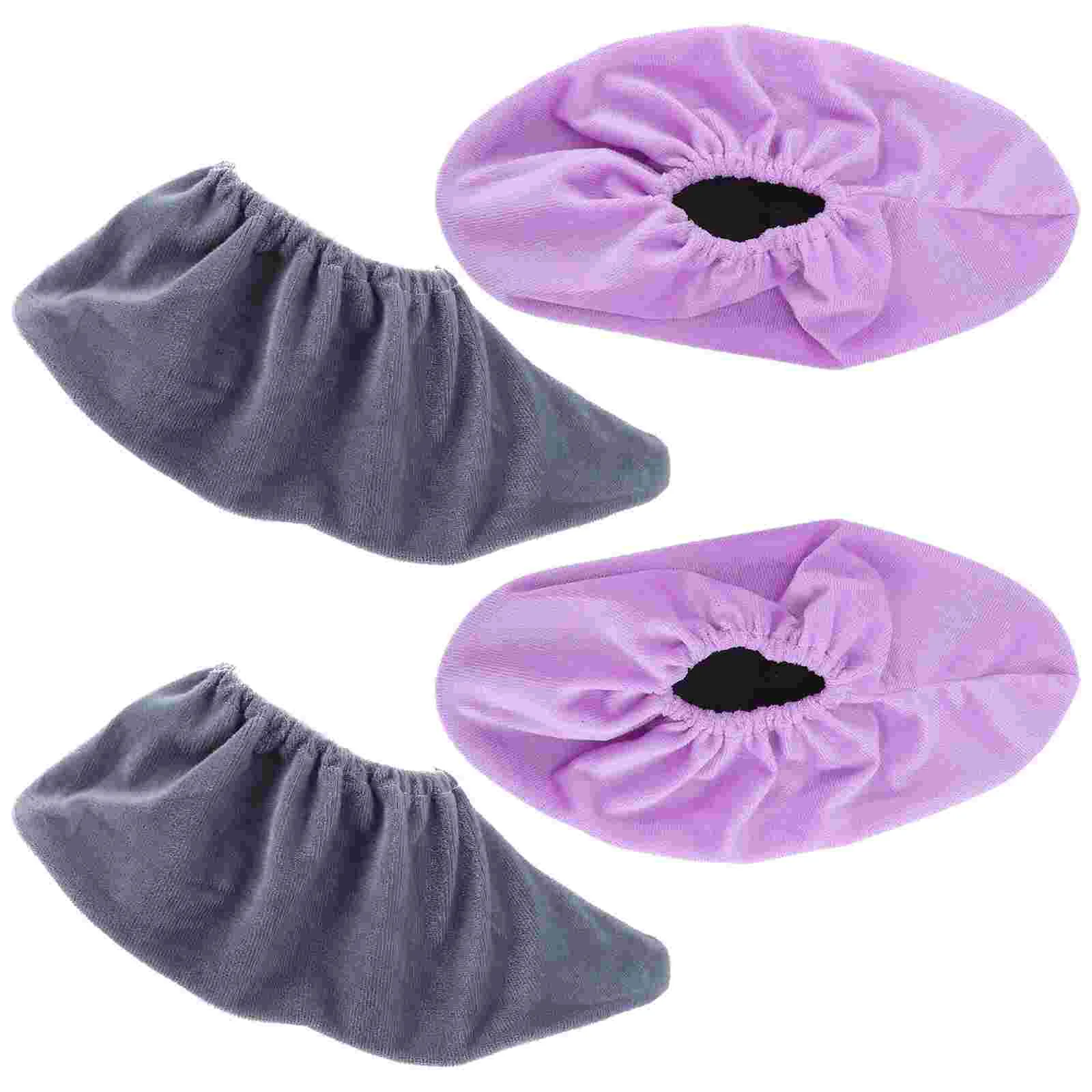 2 Pairs Waterproof Sneakers Fleece Shoe Covers Shoes Outdoor Bowling Fabric  Sup - £84.89 GBP