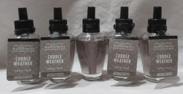 Bath &amp; Body Works Wallflower Fragrance Refill Bulb Set Lot of 5 CUDDLE WEATHER - £37.63 GBP