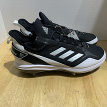 Men’s Adidas Icon 7 Boost Baseball Metal Cleats Black Silver FY4178 size 11 - $41.92