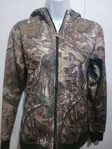 Under Armour Camo Camouflage Womens Hooded Jacket Coat Size Small READ D... - $19.79