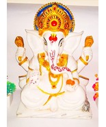 Handmade marble dust  Lord Ganesha Figurine 5 kg 15 inch height - $407.23 CAD