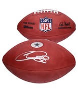 CeeDee Lamb Autographed Dallas Cowboys Metallic Logo Football Fanatics - £322.06 GBP
