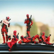 Funny Deadpool Car Ornament Interior Dashboard Toy Decoration Mini Figures - $7.55